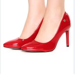 Elegant Red High Heels, red size 8, Preowned $15.00